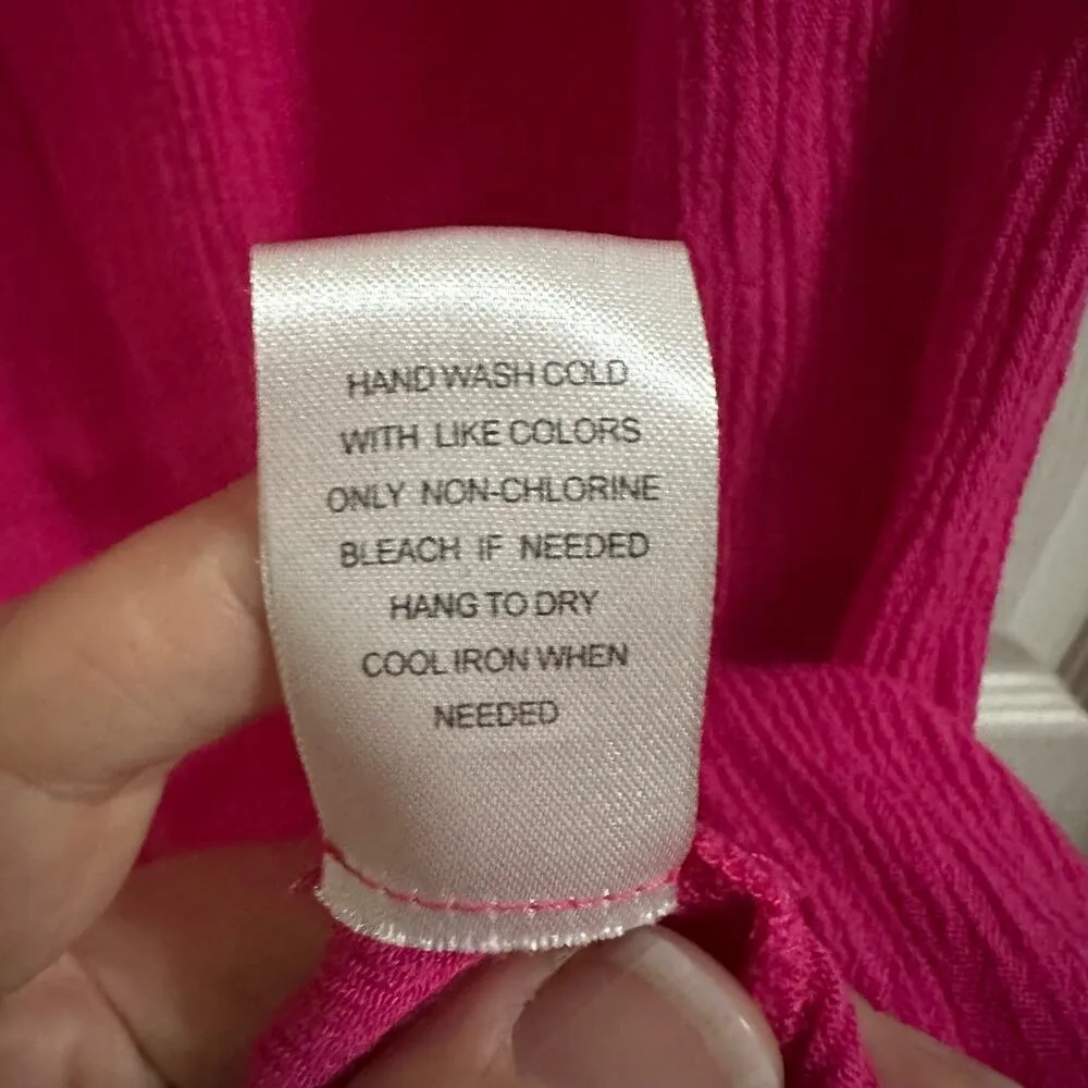 Daniel Rainn Hot Pink Sleeveless Blouse Tank Women’s size Medium barbiecore - Image 5