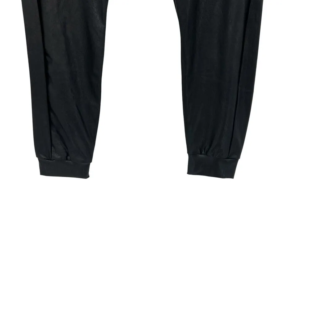 Commando Faux Leather Joggers‎ SLG45 Black Pants Pull-On Size Small - Image 5