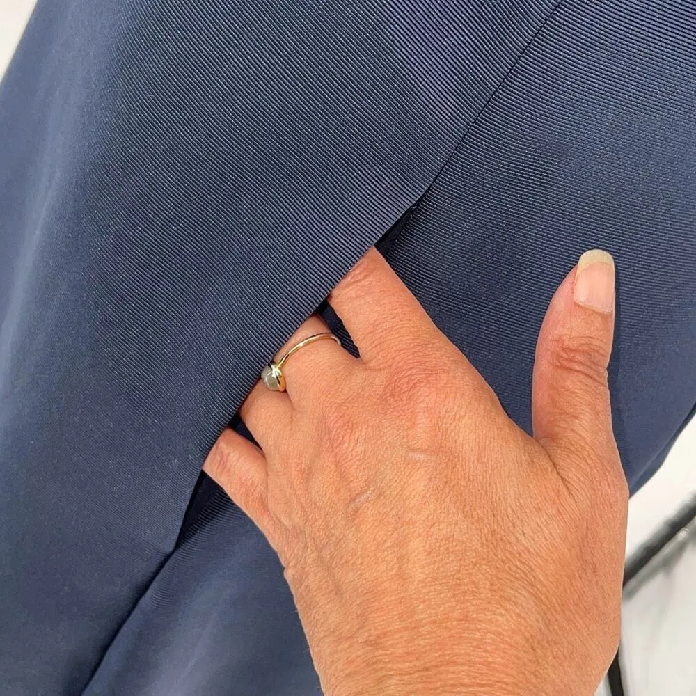 Sail to Sable x‎ Style Charade Allie Bow Back Fit & Flare Dress Navy Small NWT - Image 9