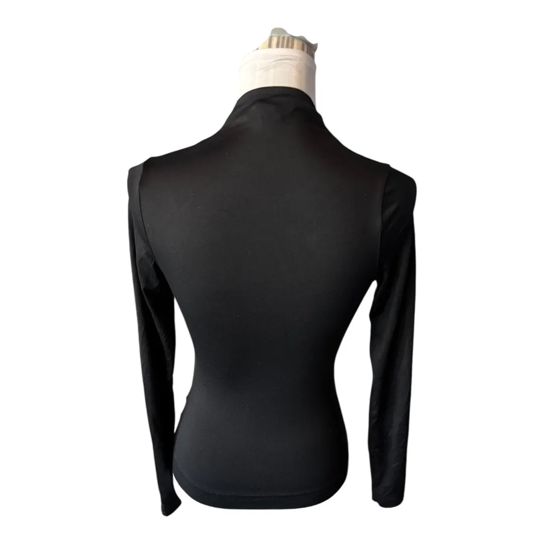 H&M Black Long Sleeve Mock Neck Size S - Image 2