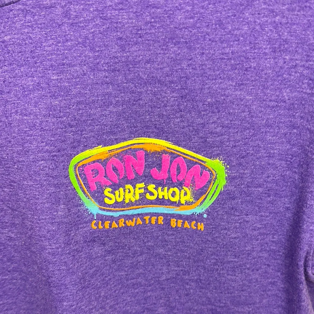 Ron Jon  Purple Short Sleeve Tee Classic Crew Neck - Image 3