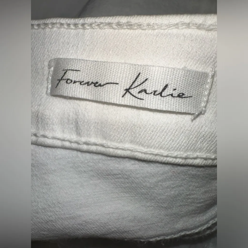 FRAME‎ Forever Karlie High Rise White Blanc Skinny Jeans EUC Size 25 TALL - Image 6