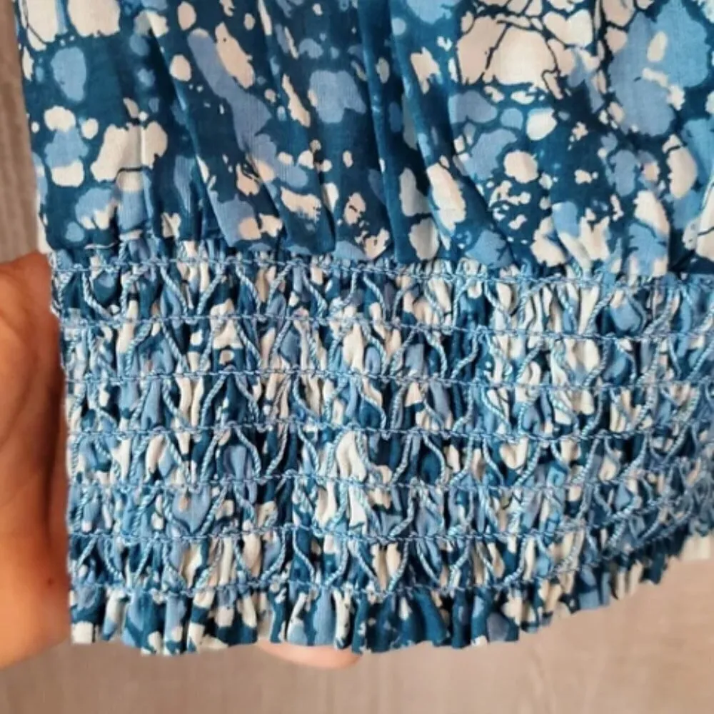 NEW House of Harlow 1960 × Revolve Turquoise Cold Shoulder Crop Top Blue Size L - Image 9