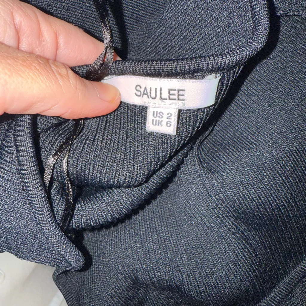 Sau lee daphne knit Black Halter‎ Dress size US 2 - Image 9