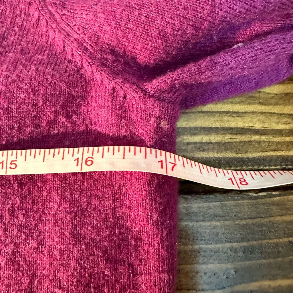 Smartwool Purple V-Neck Long Sleeve Knit Sweater S - Image 6