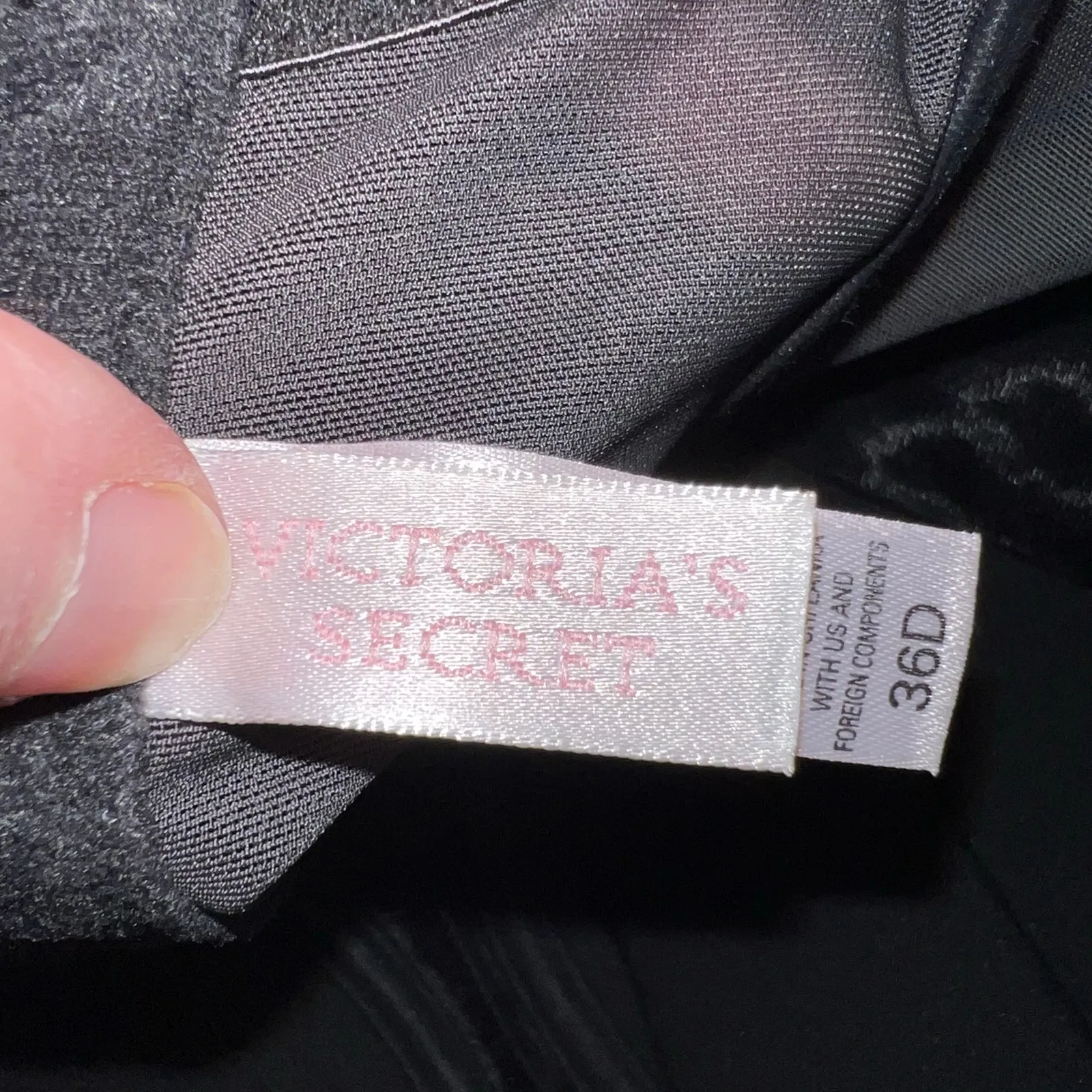 Y2K Vintage Victorias Secret Womens Corset Bustier Garters Sheer Lace Black 36D - Image 8