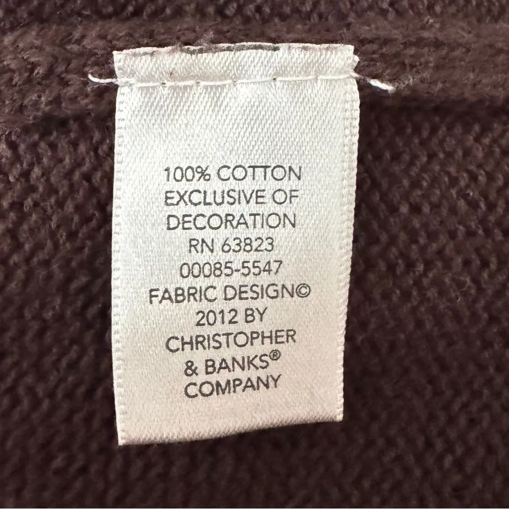 Fall Embroidered Autumn Leaf Sweater large beaded sequins festivals layering‎ Brown - Image 2