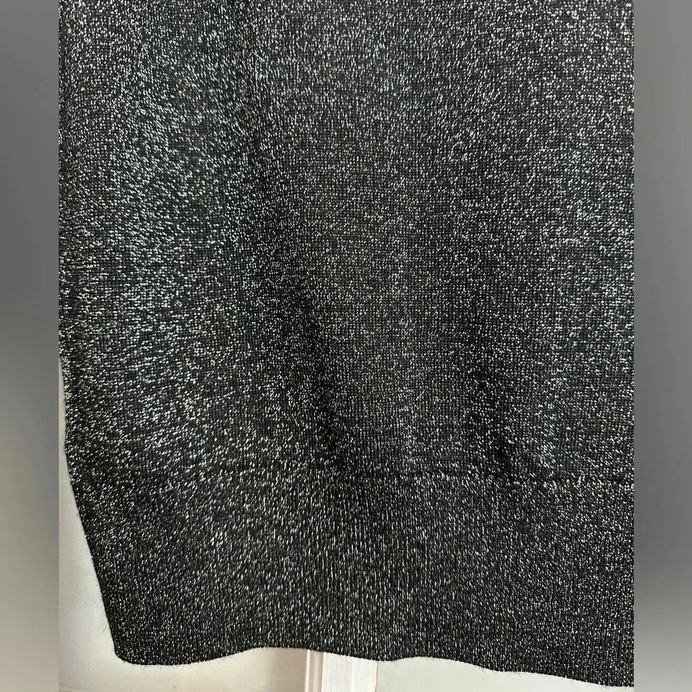 Banana Republic Merino Wool Grey Metallic Shimmer Button Down Cardigan Size S - Image 7