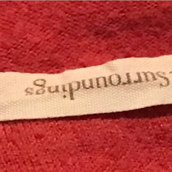 Soft Surroundings Burnt Orange Pullover 1/4 Zip - 3/4 Roll-up Sleeve Sz 1X - Image 3