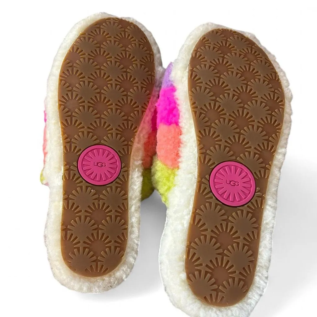 UGG Colorful Cozy Slippers – Women’s Size 10, Bright & Barely Worn - Image 7