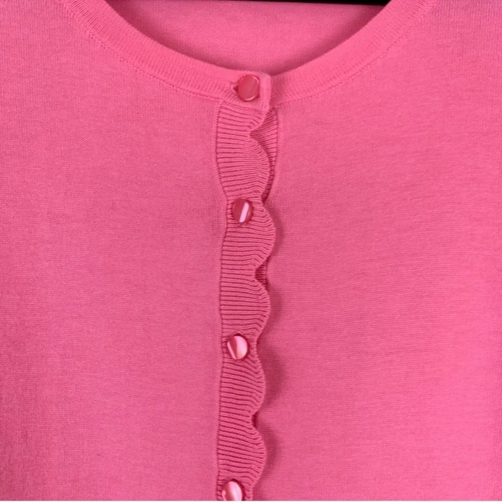 Talbots CHARMING CARDIGAN - SCALLOPED EDGE size M - Image 5