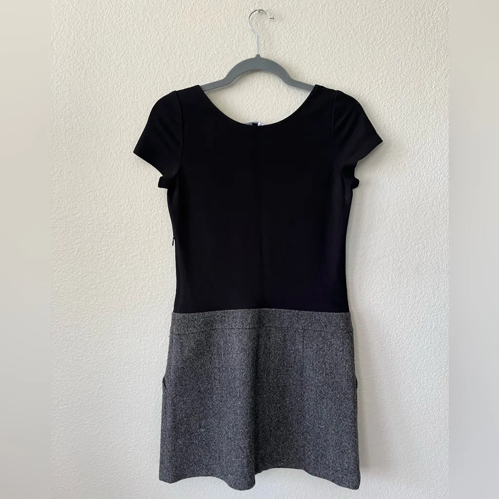 Theory Two Tone Wool Combo Skirt and Top Mini Dress Women's Size 0 - Image 2