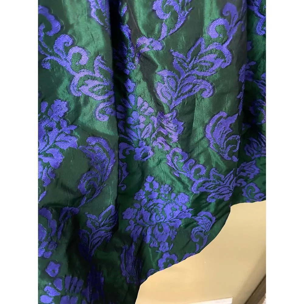 Sara Campbell Jacquard Fit And Flare Floral Dress Size 6 - Image 6