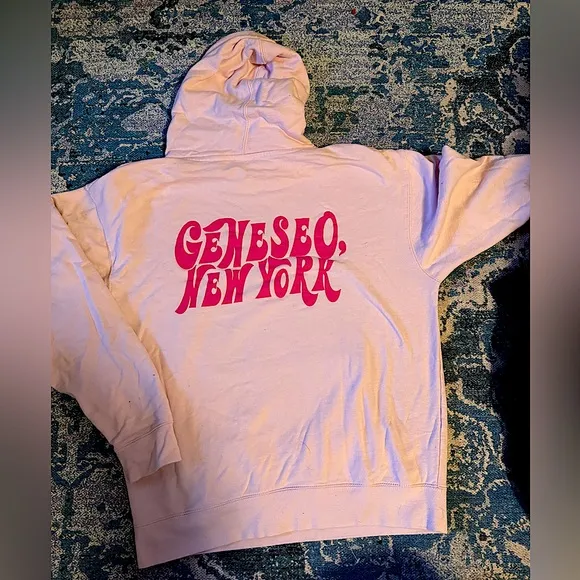 SUNY Geneseo hoodie Pink Size L - Image 2