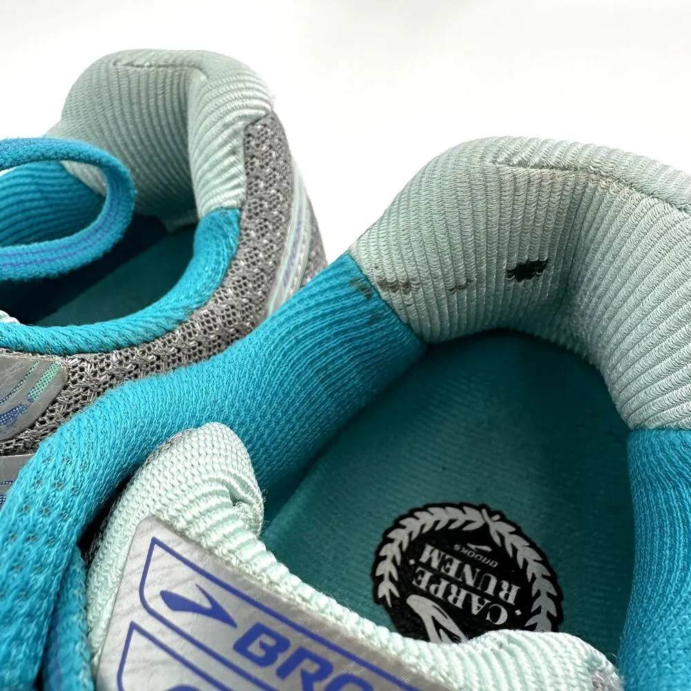 Brooks Adrenaline GTS 16 Running Shoes Lace Up Mesh Athletic Silver Gray Blue 10 - Image 7