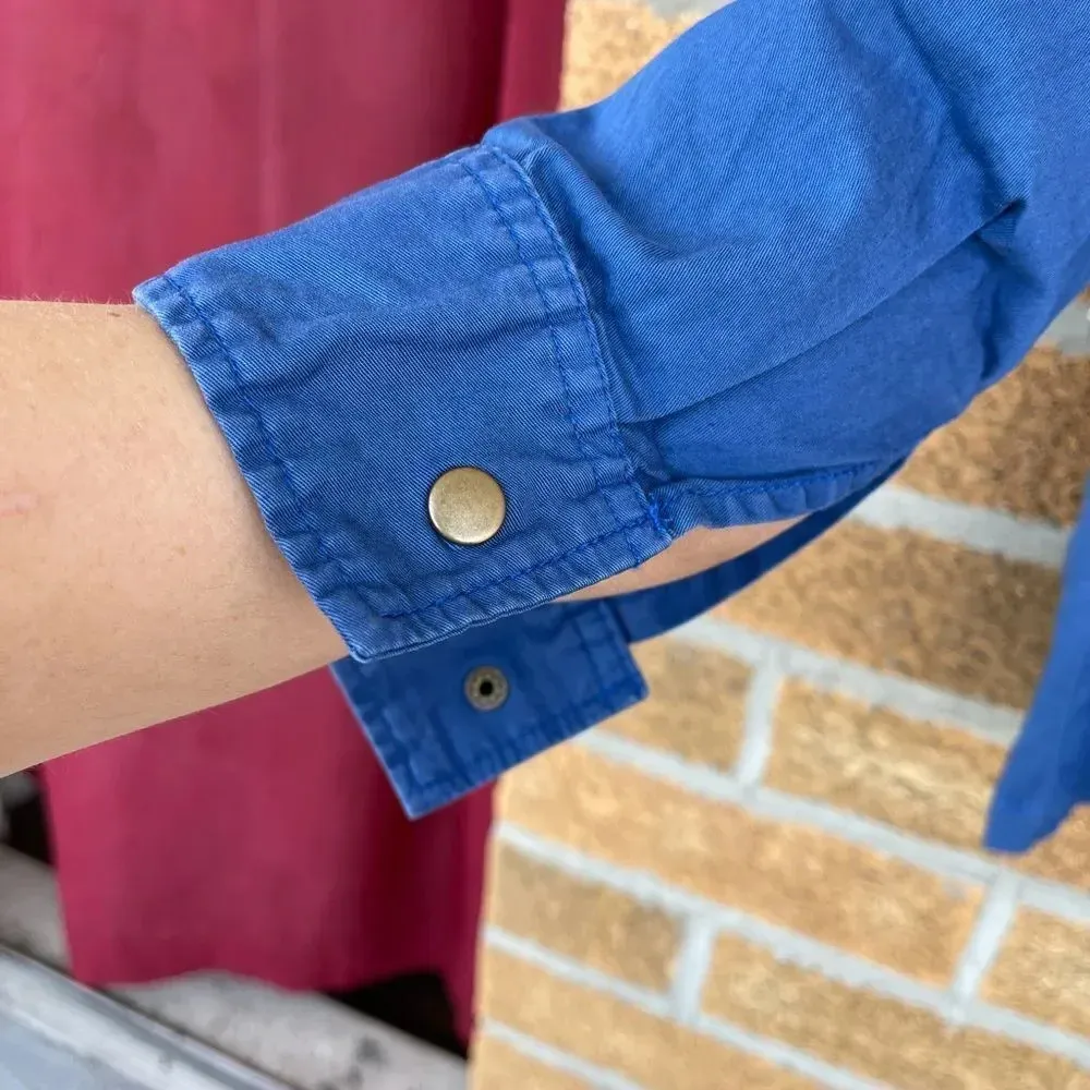 Velvet By Graham & Spencer Ruby Blue Cottonjacket Blue Size XS - Image 11