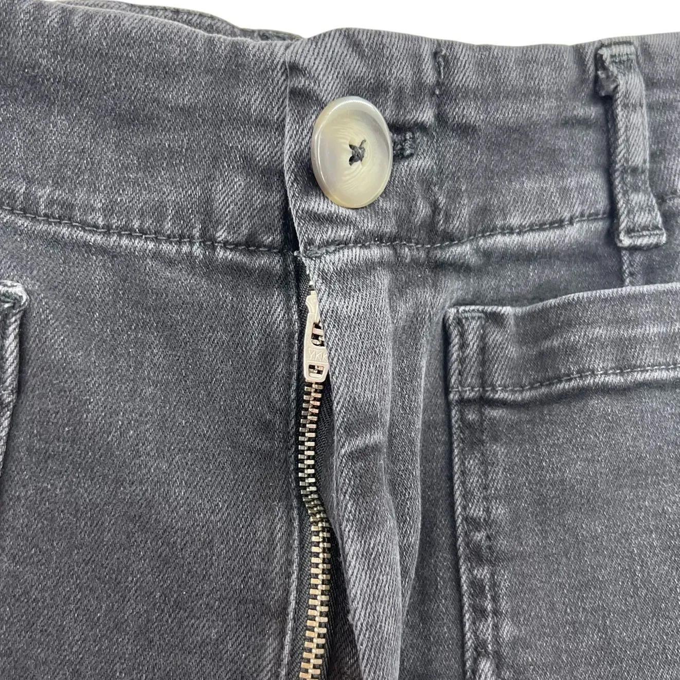 Anthropologie Pilcro The Skipper Jeans Wide Leg‎ Crop Black Size 27P Petite - Image 5