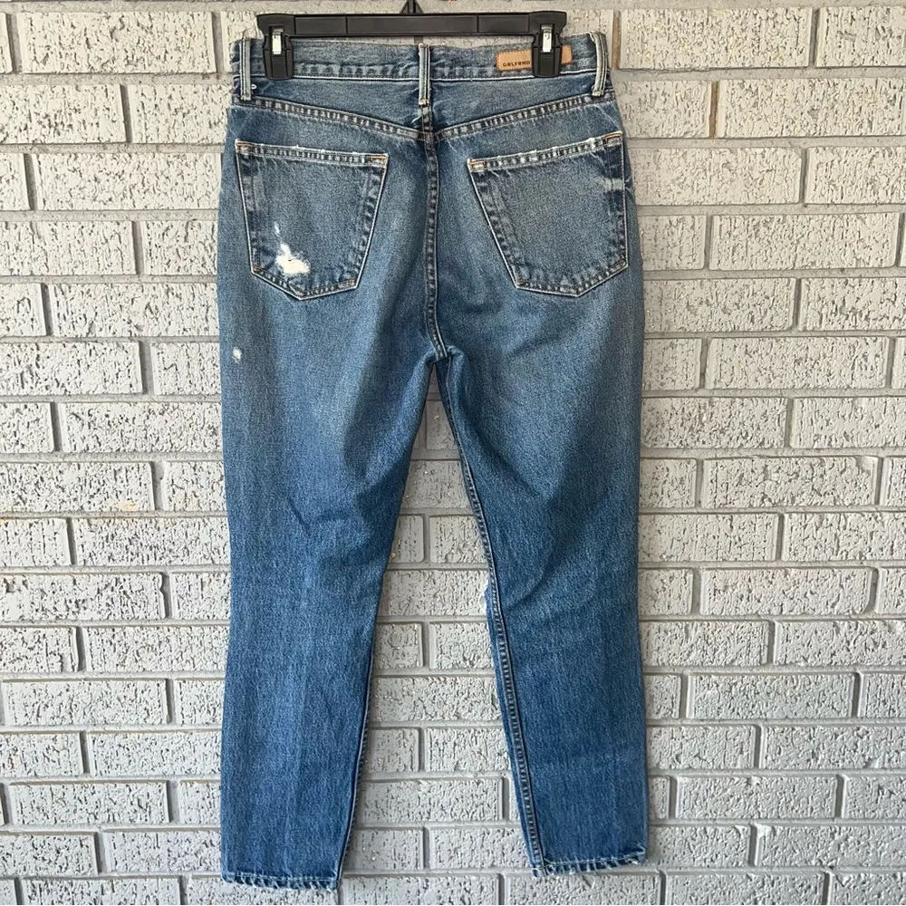 Karolina Distressed High Waisted Ankle Jeans, 27 - Image 8