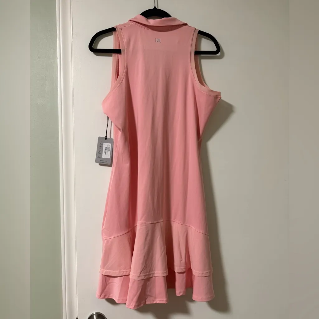 NWT Tail Phoenix Suella Racerback Polo Dress in Quartz Pink Size L Size L - Image 8