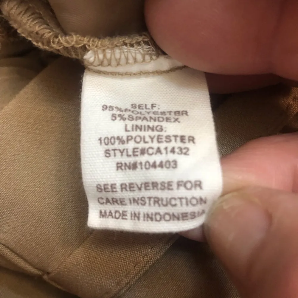 Vintage Paper Bag Pants from by the River Size Large Dark Khaki Tan - Image 6