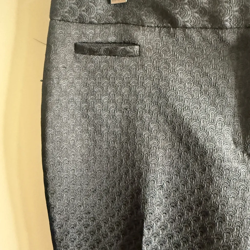 CeCe women’s black Charcoal Patterned Dress Pants size 6 - Image 3