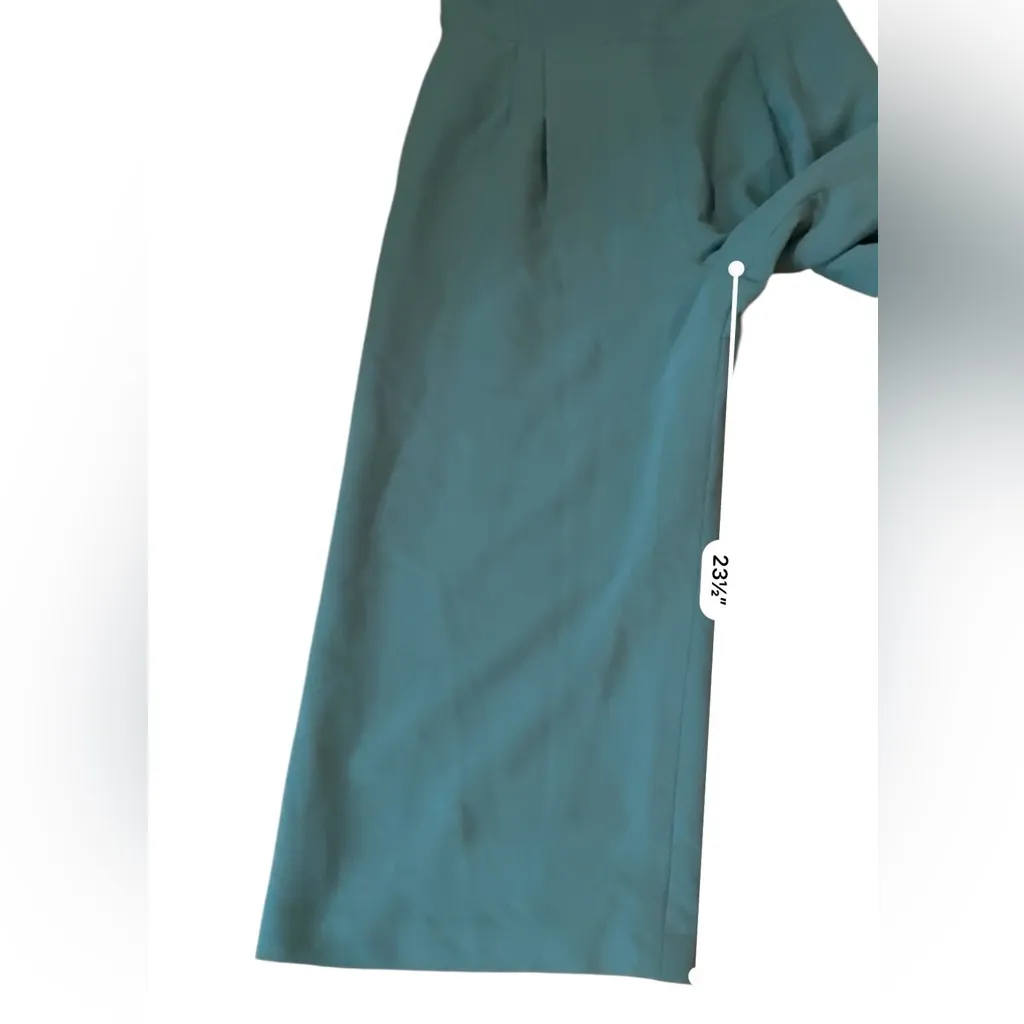 Gal Meets Glam NWT Nicole Teal Jumpsuit Women's Size 12 Sleeveless Cocktail - Image 12