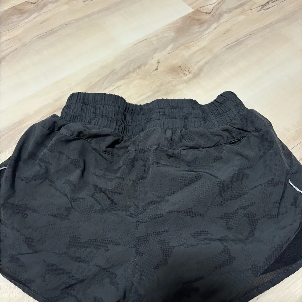 ASICS Women's Black Camo Athletic Shorts - Image 2