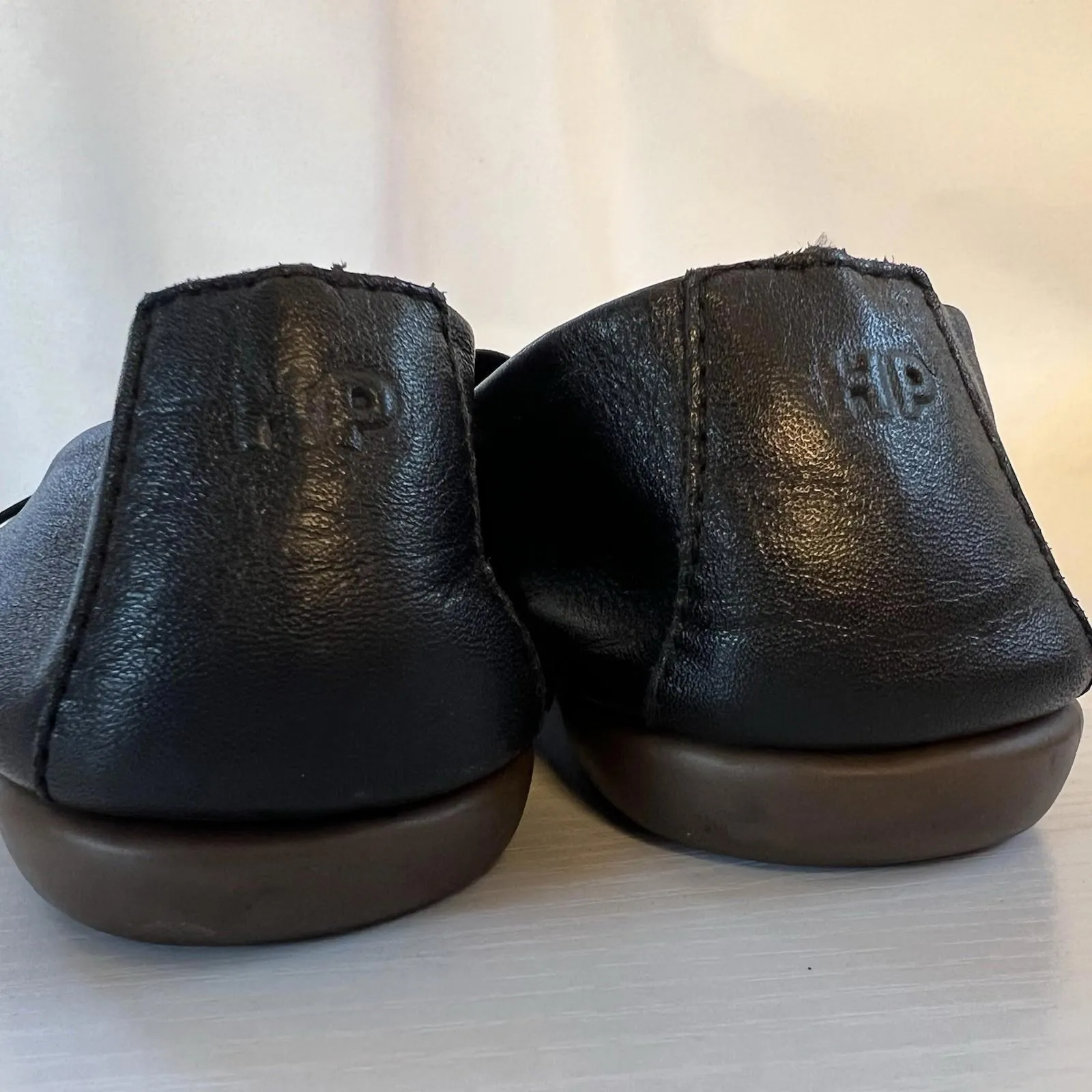 Hush Puppies Marcy Black Leather Mary Jane Flats Shoes US 6 Euro 36 Comfort - Image 5