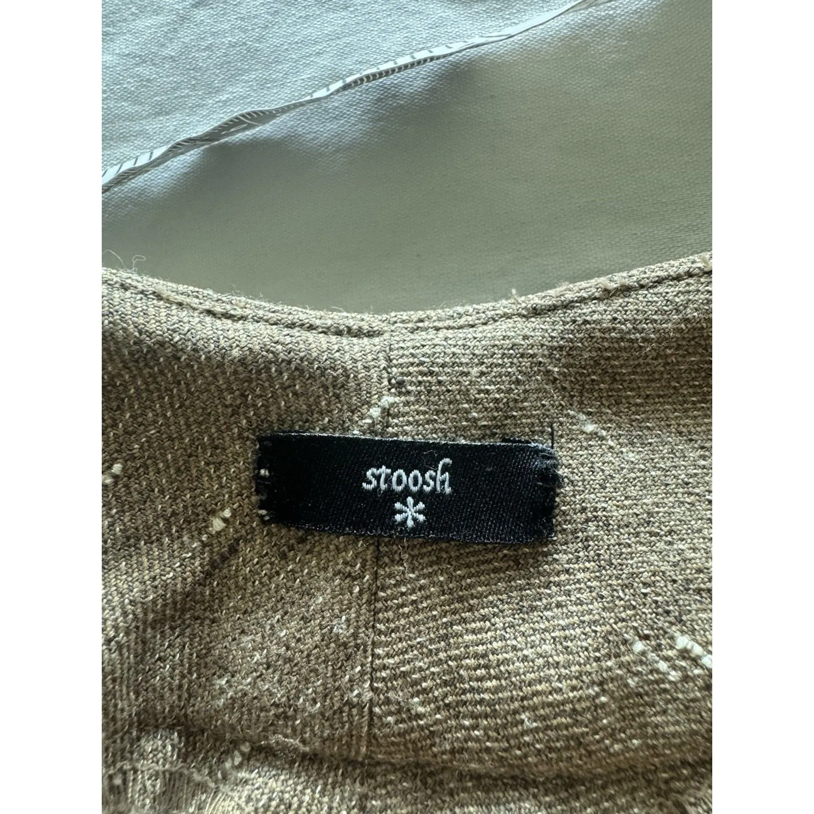 Stoosh Womans Speckled Pants Sz S-M Brown Fall Autumn Trousers Office Work Y2K - Image 6