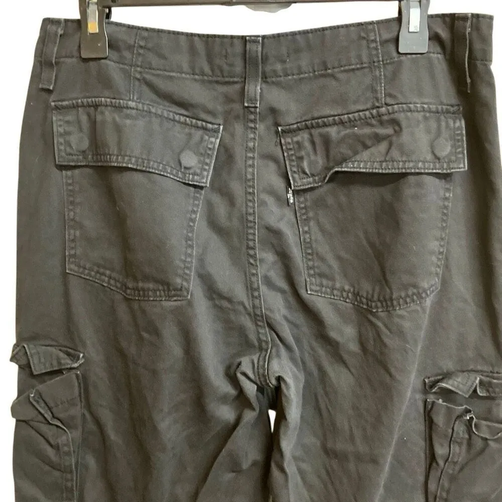 Levi’s charcoal wash cargo “94’ baggy” jeans 90’s inspired grunge size 29 #712 - Image 5