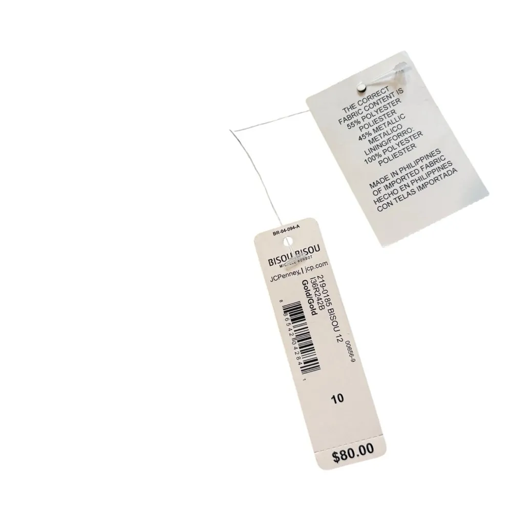 NWT, Bisou Bisou One Shoulder Shimmer Metallic Mini Dress, Missing Belt, Sz 10 - Image 13