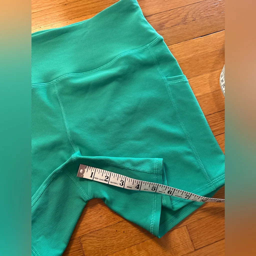 RBX Active Kelly Green Ribbed 5” Athletic Shorts, Size L Size L - Image 6