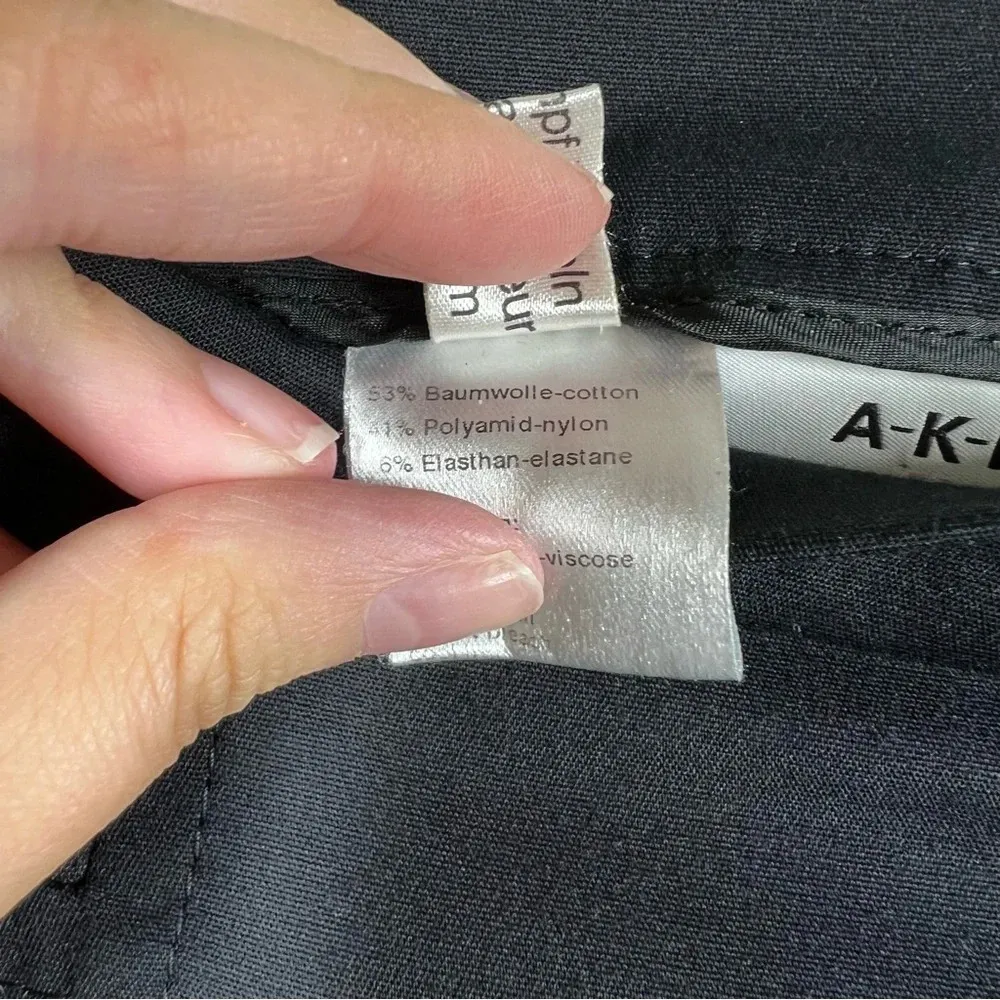 Akris Punto Black High‎ Rise Slim Trousers - Image 6