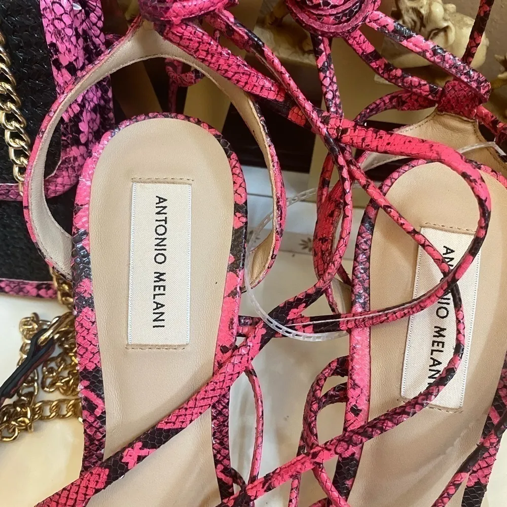 Bundle DEAL ANTONIO MELANI SANDALS AND MATCHING BAG SHOES SIZE 10M - Image 2