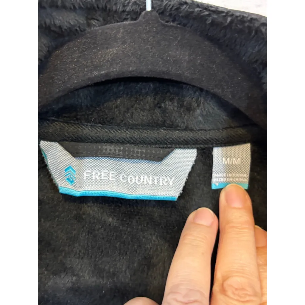 Women's Free Country Softshell Jacket Black/Gray Size M - Image 7