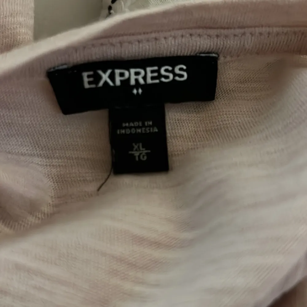 Short Sleeve Tie Waist Cotton Blend Vneck Tshirt Size XL - Image 6