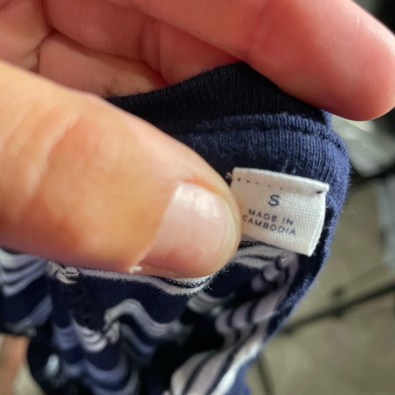 Gap Women‎ Striped Sleeveless Tiered Ruffle Tank Maxi Dress Size Small Blue - Image 5