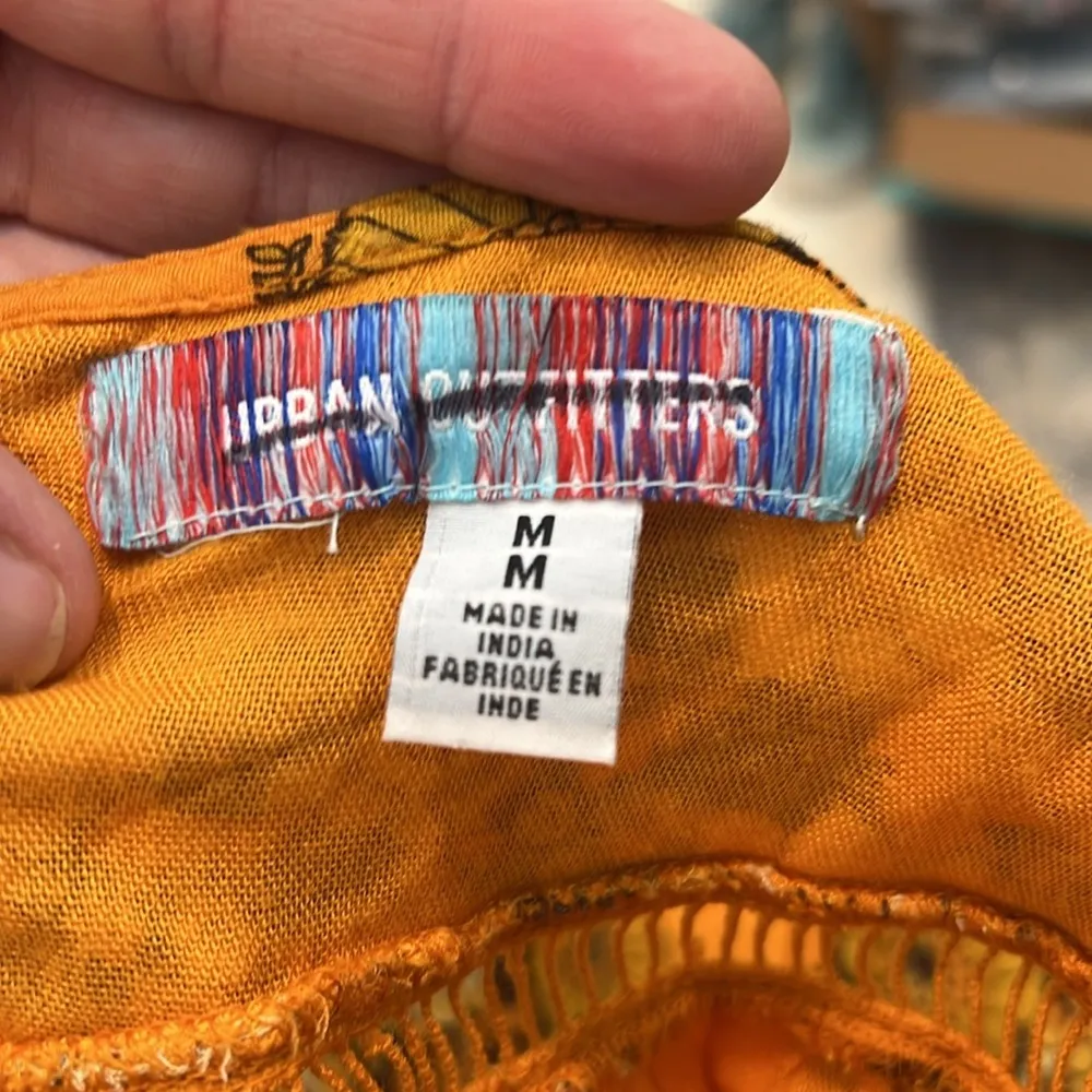 Orange Sleeveless Spaghetti Strap Mini Sundress size medium. - Image 7