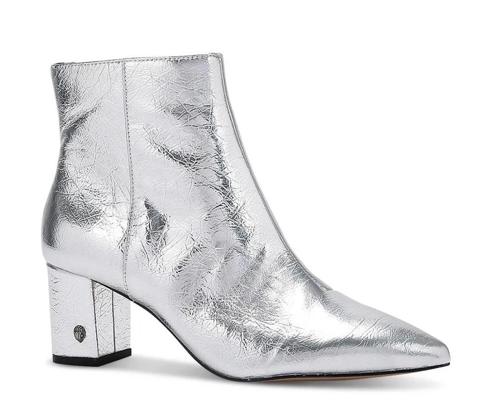 Kurt Geiger Burlington Block Heel Ankle Booties, Silver Size EU 37, New w/o Box - Image 2