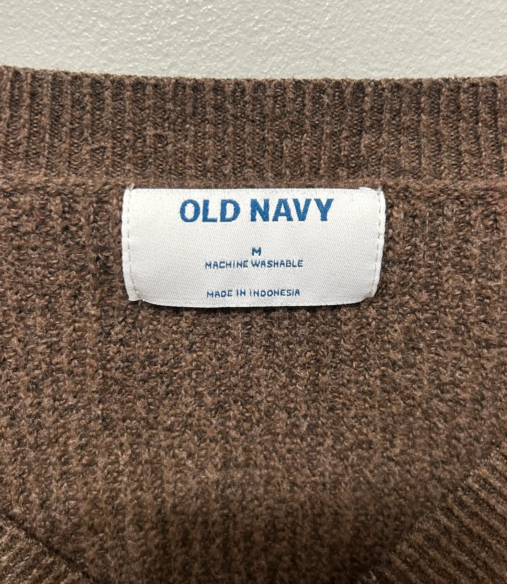 Brown V Neck Sweater - Image 3