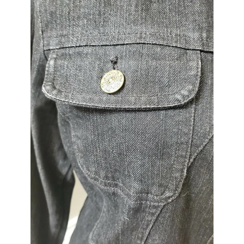 Kikit jeans Collared Long Sleeve Casual Jacket Size M - Image 3