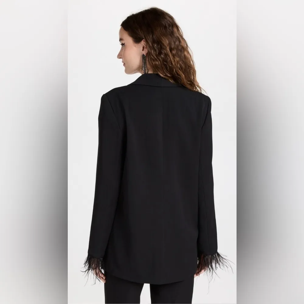 NWT WAYF Romer Blazer in Navy Blue Size small - Image 10