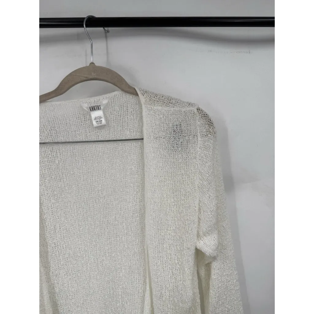 Kaktus Sheer Coquette Fairy Whimsical Top Women Ivory‎ Ballet Feminine Ethereal Size M - Image 4