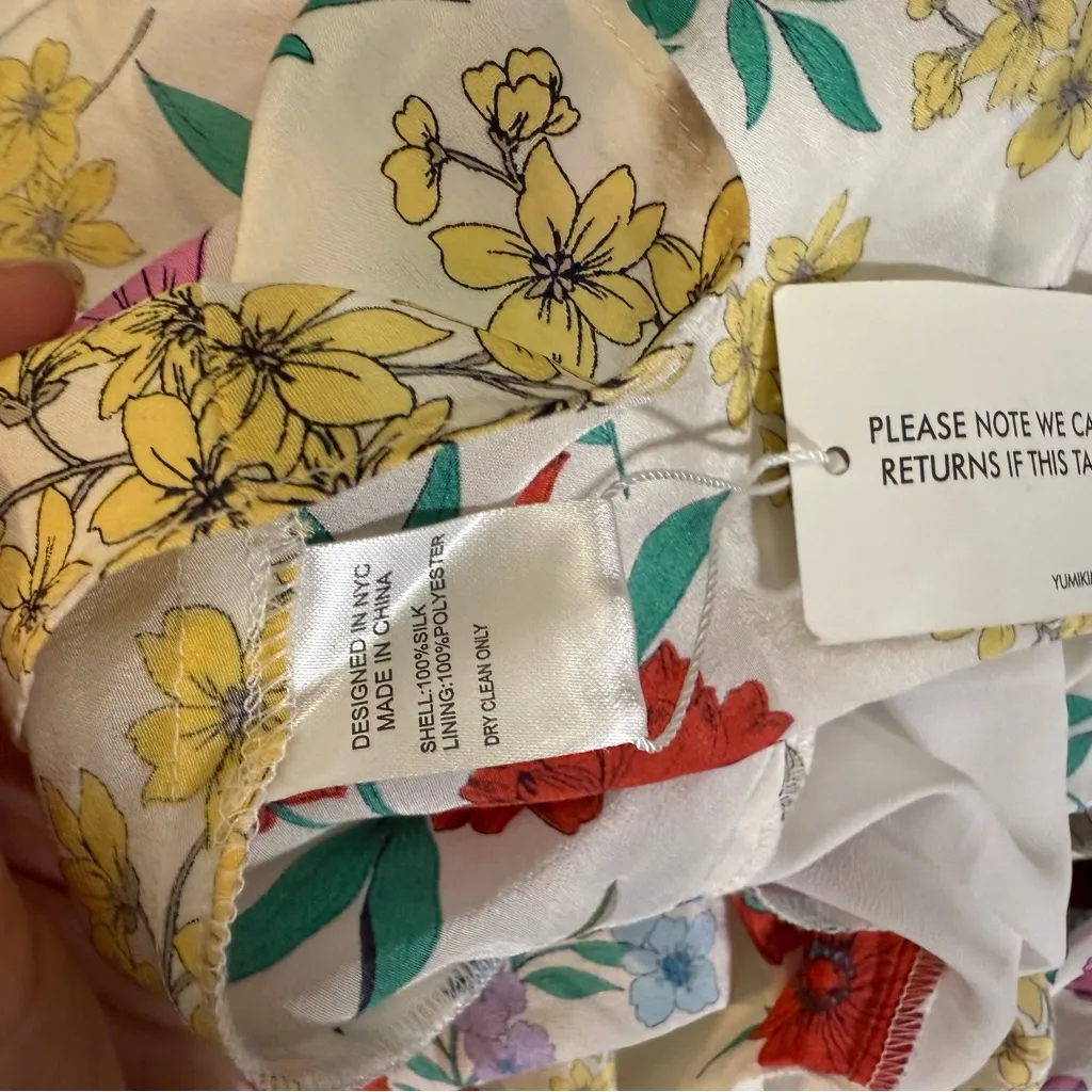 Yumi Kim Garden at Dawn Ivory Night Fever Floral Mini Dress Size 2 - Image 8