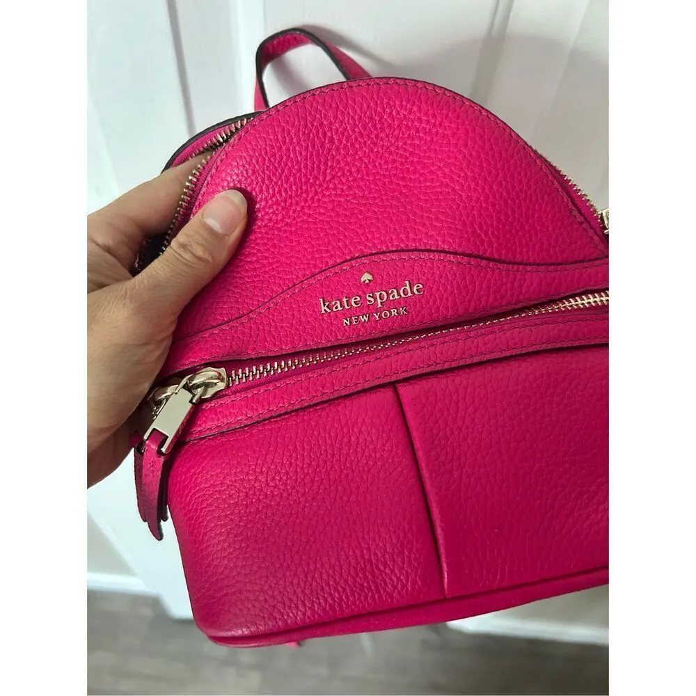 Kate spade mini backpack hot pink backpack with adjustable straps - Image 7