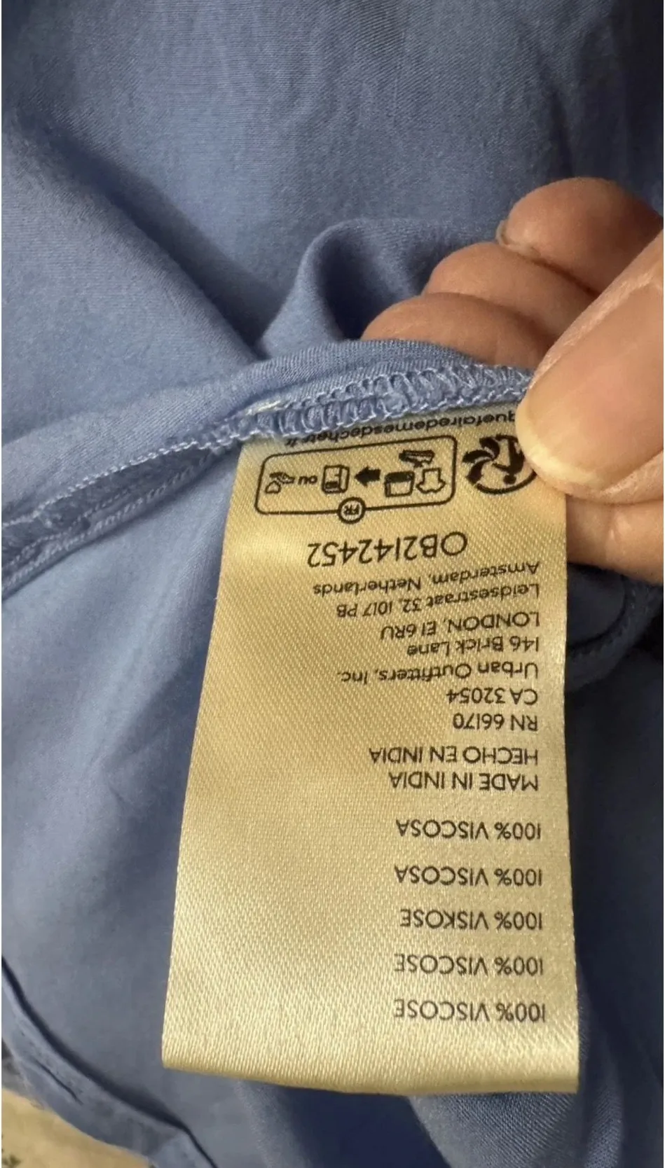 NWT Free People Women's SZ S Allure Blue Floral Print Tunic Dress Lined Ruffles - Image 9