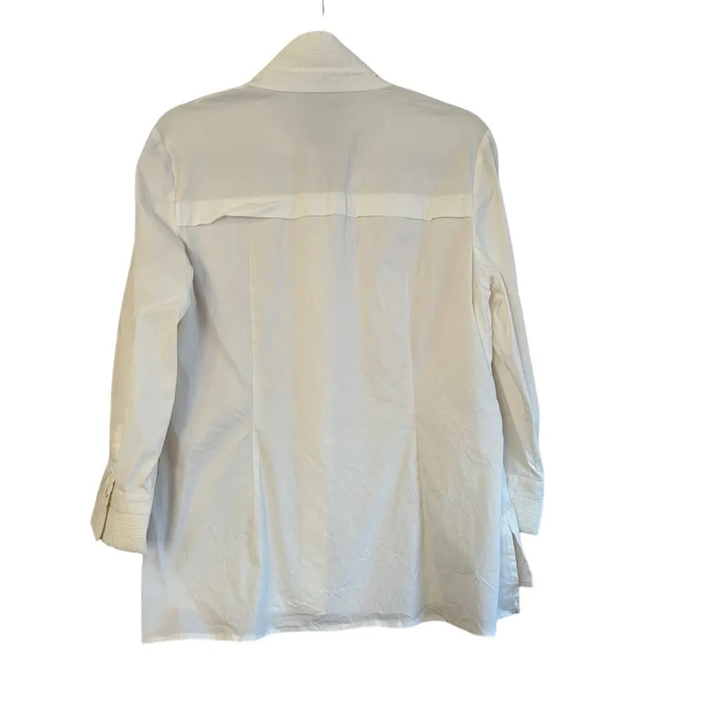 ETCETERA 3/4 SLEEVE WHITE BUTTON DOWN BLOUSE - Image 2