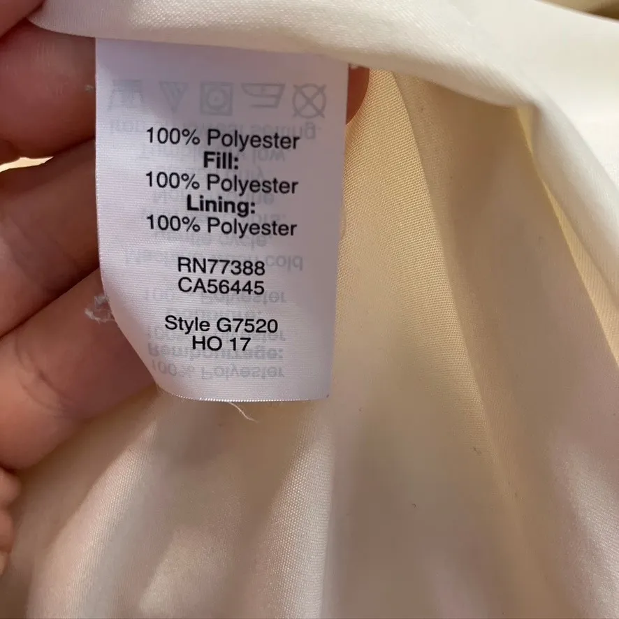 J. Crew XS Quilted Puffer Vest Cream Sleeveless Lightweight Layering Top - Image 10