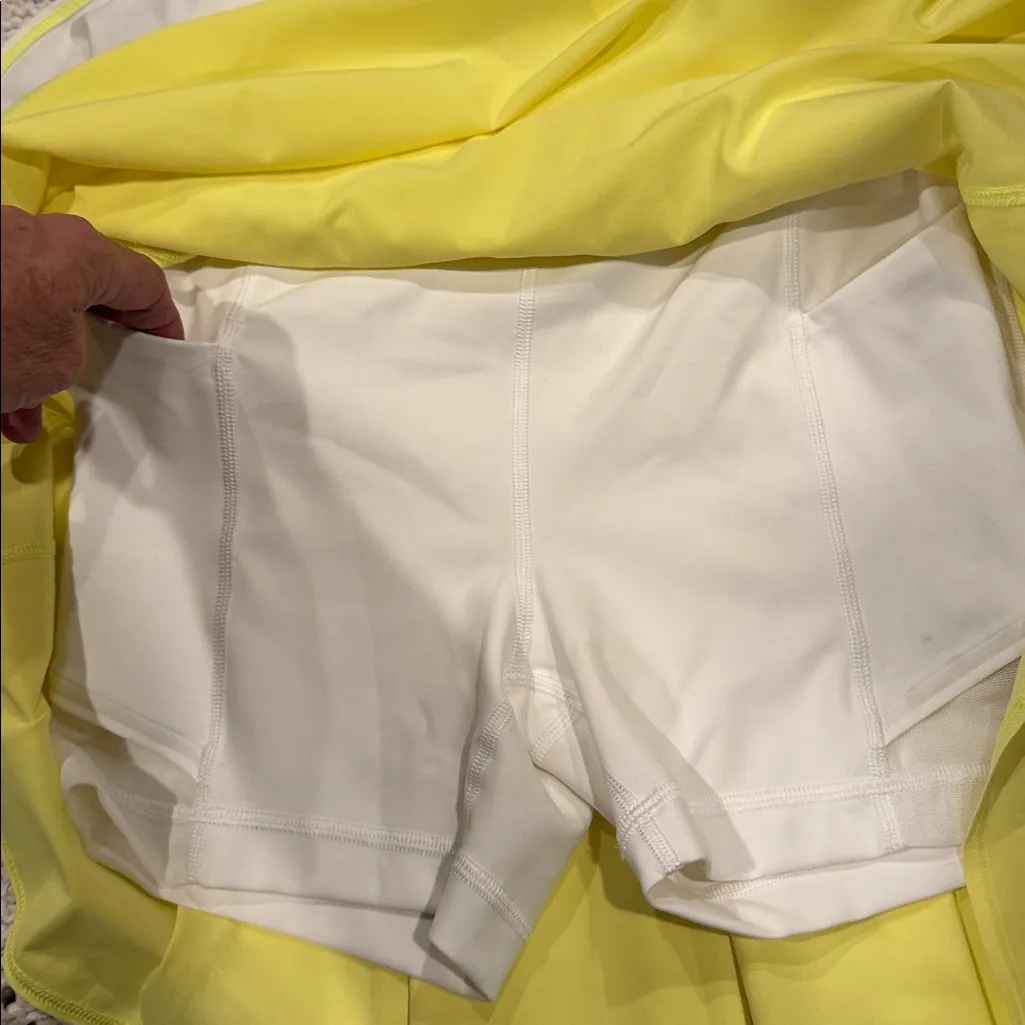 •LULULEMON COURT CRUSH DRESS-CROSS COURT ELECTRIC LEMON WOMENS 
MULTI- Size 2 - Image 8