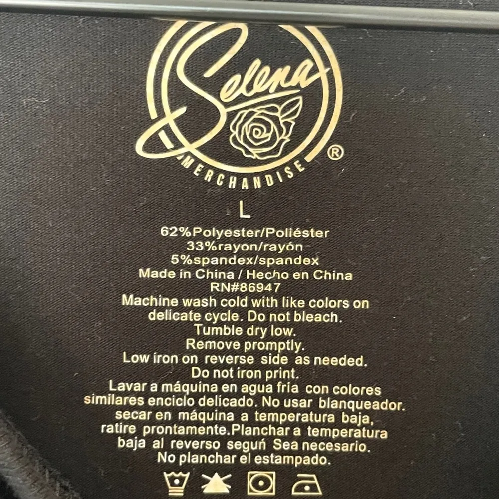 Selena Black T Shirt Size L - Image 6